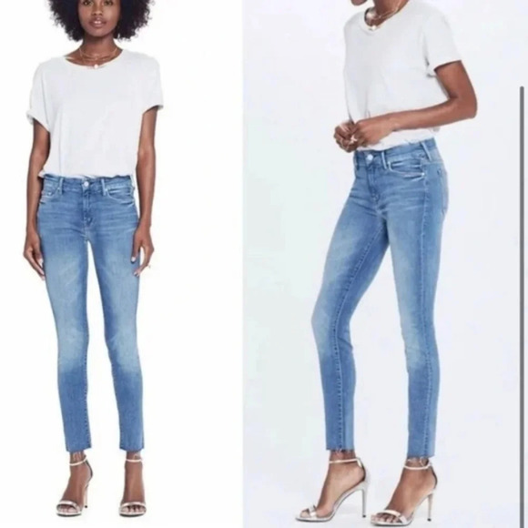 MOTHER Denim - Mother Looker Ankle Fray - Birds of Paradise